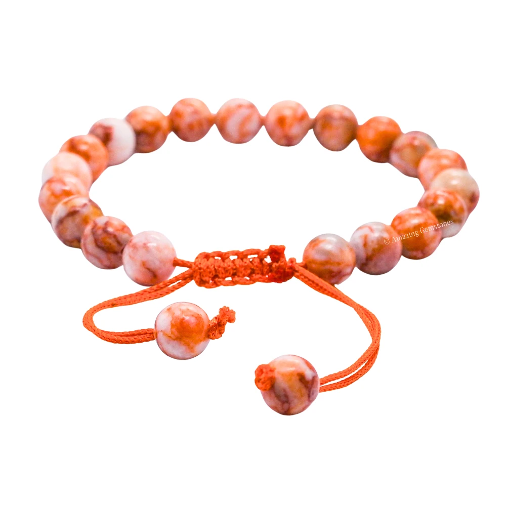 Red Picasso Jasper Bracelet (Adjustable)
