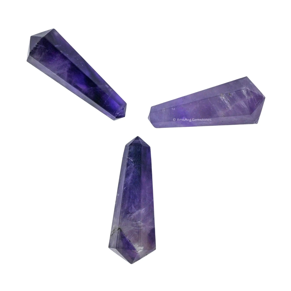 Amethyst Pencil Points (Double Terminated) (Set of 10)