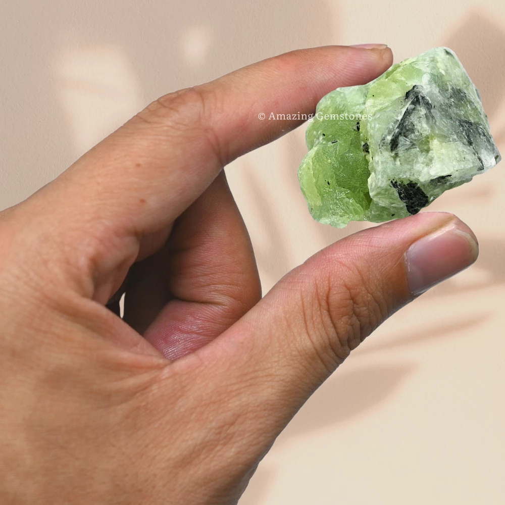 Prehnite Raw Crystals (2 Pieces)