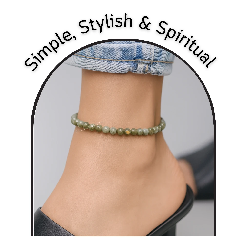 Labradorite Anklet (Without Knot)