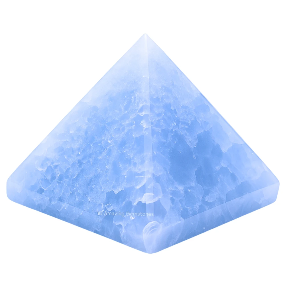 Blue Calcite Celestite Pyramid (1.5 Inch)