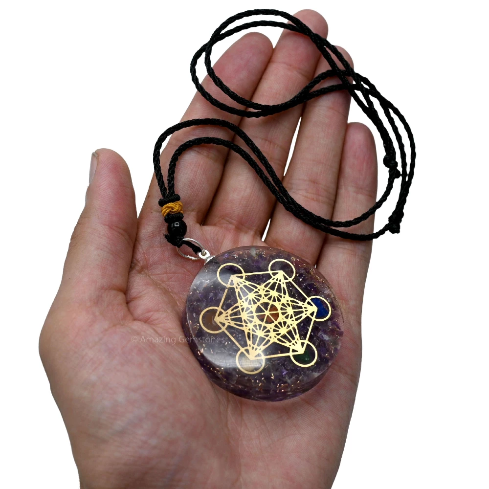 Amethyst Orgone Necklace - Metatron