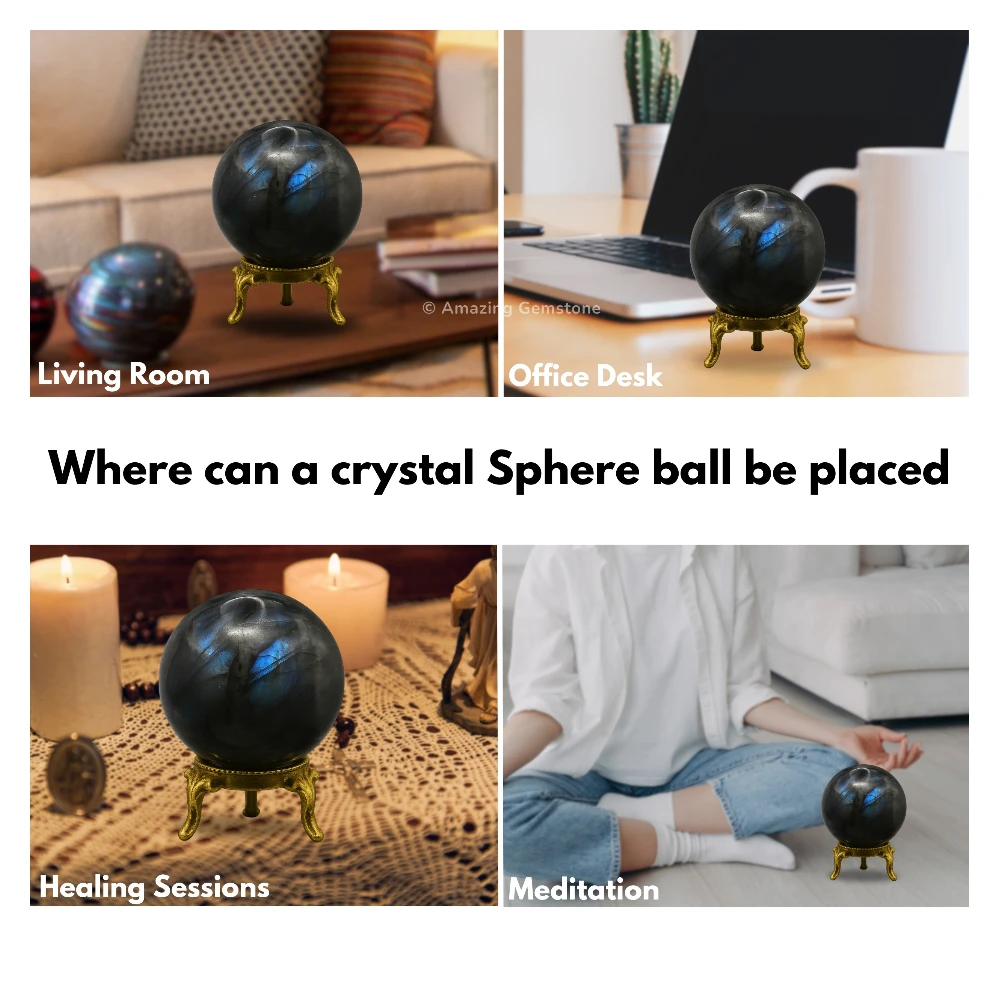 Labradorite Sphere (2 Inch)