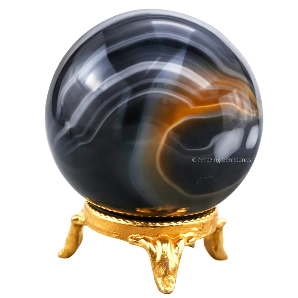 Black Onyx Sphere (1.5 Inch)