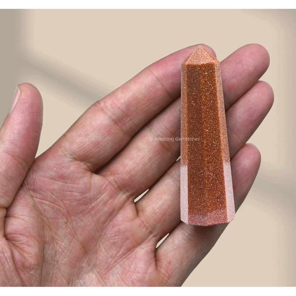 Red Goldstone Tower (2" to 3" inch)