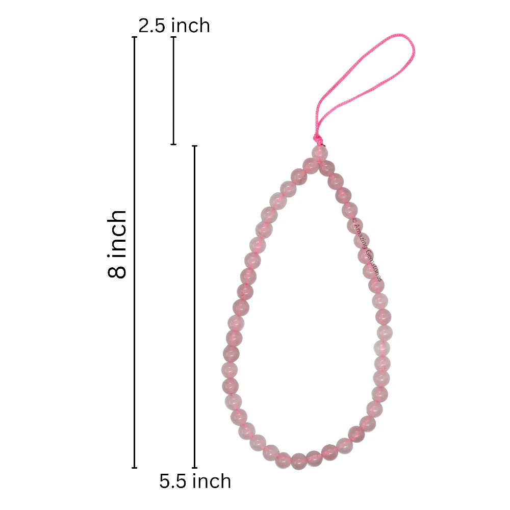 Rose Quartz Phone Charm