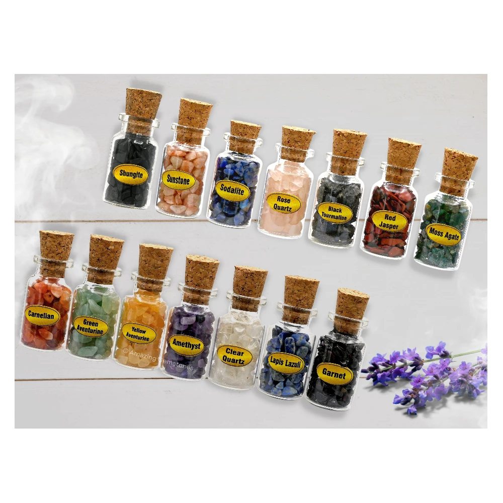 Spell Jars Kit for Witchcraft Supplies - Set of 14 (Regular)