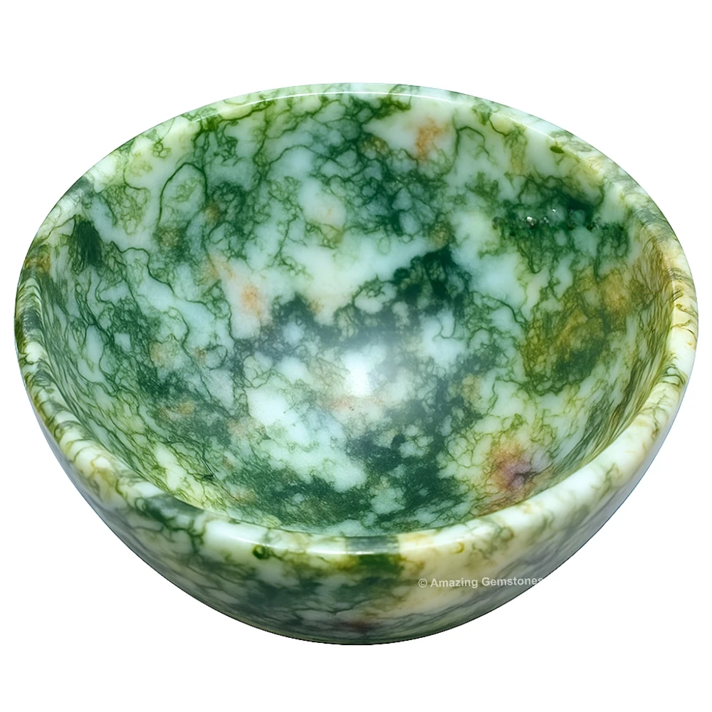 Tree Agate Crystal Bowl - 2 Inch