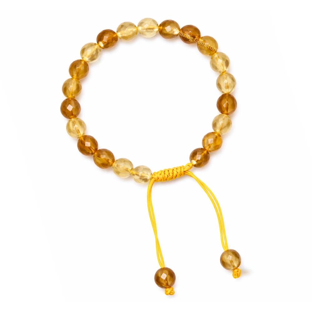 Citrine Bracelet (Faceted-Adjustable)
