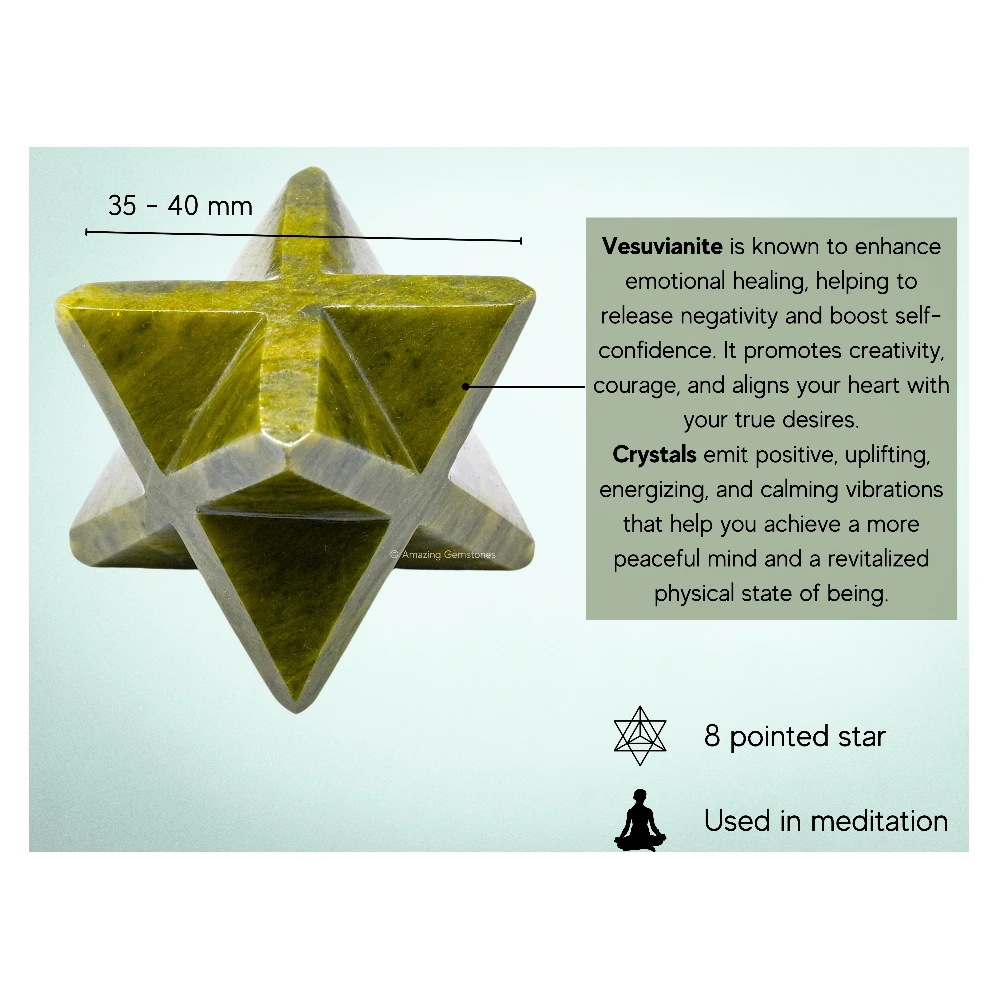Vesuvianite Merkaba (30-40 mm)