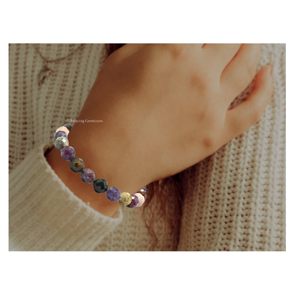 Multi Tourmaline Bracelet (Faceted) (Adjustable)