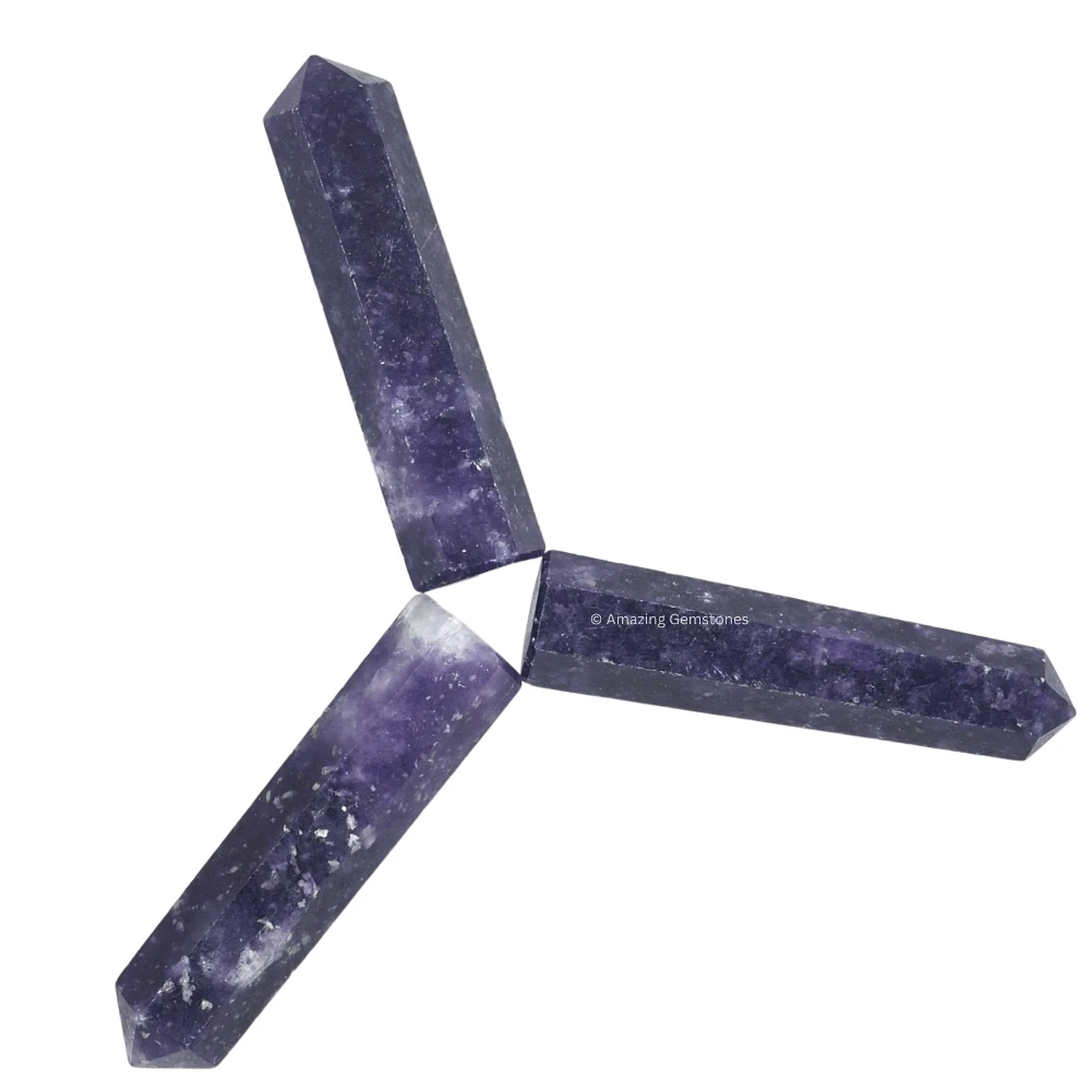 Lepidolite Pencil Points (Set of 3)