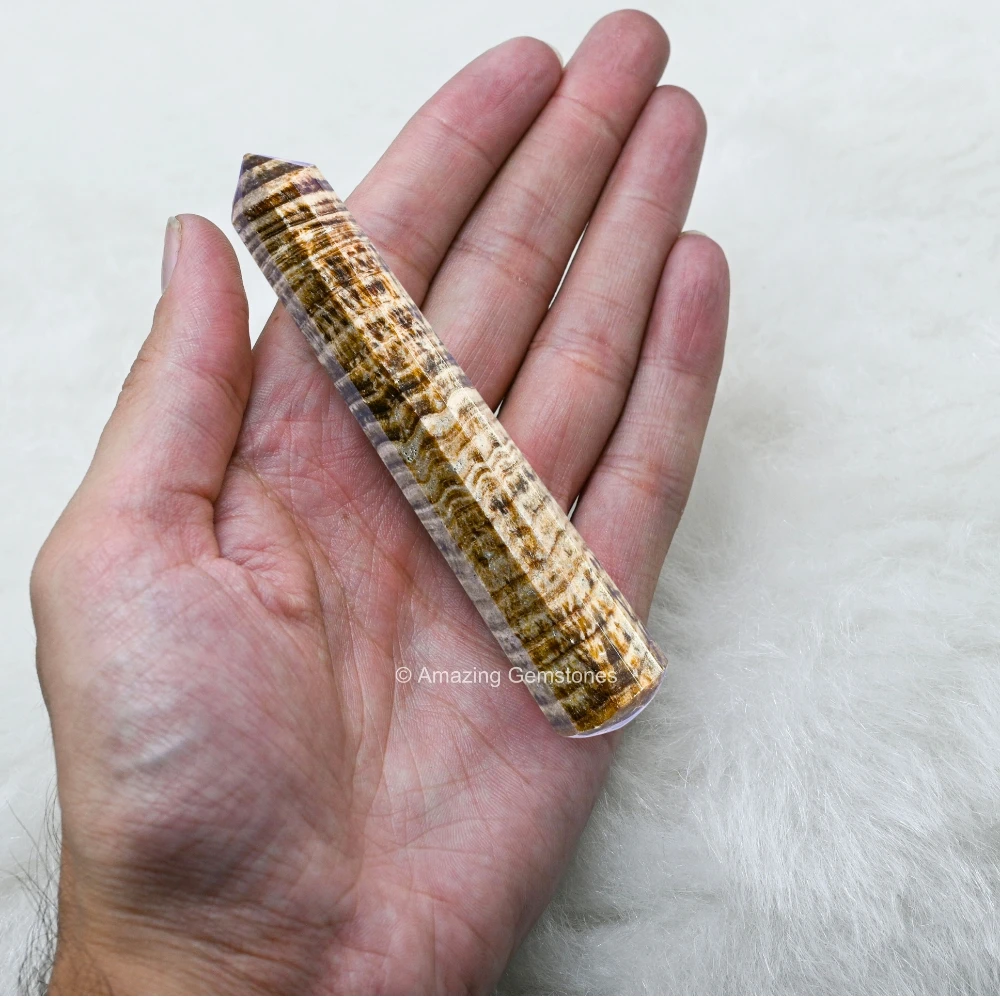 Aragonite Wand (Faceted)