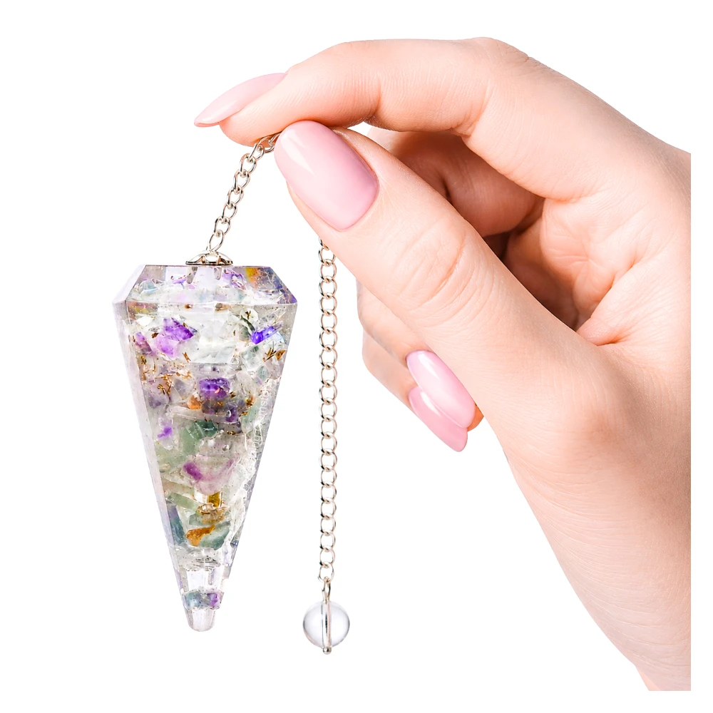 Fluorite Orgone Pendulum