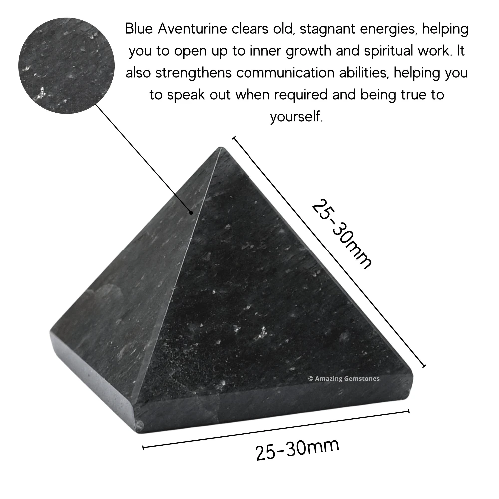 Blue Aventurine Pyramid (1 Inch)