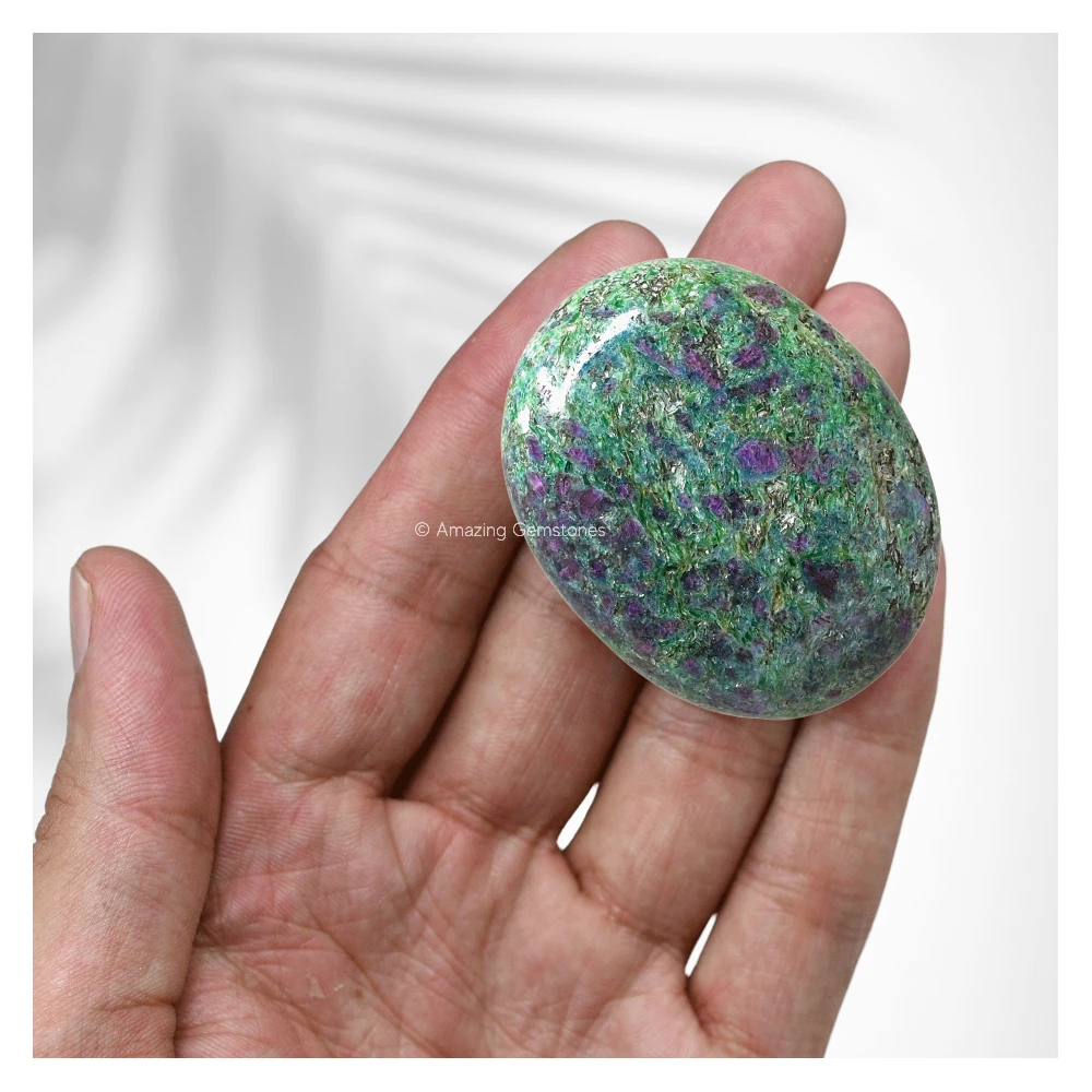Ruby Fuchsite Palm Stone