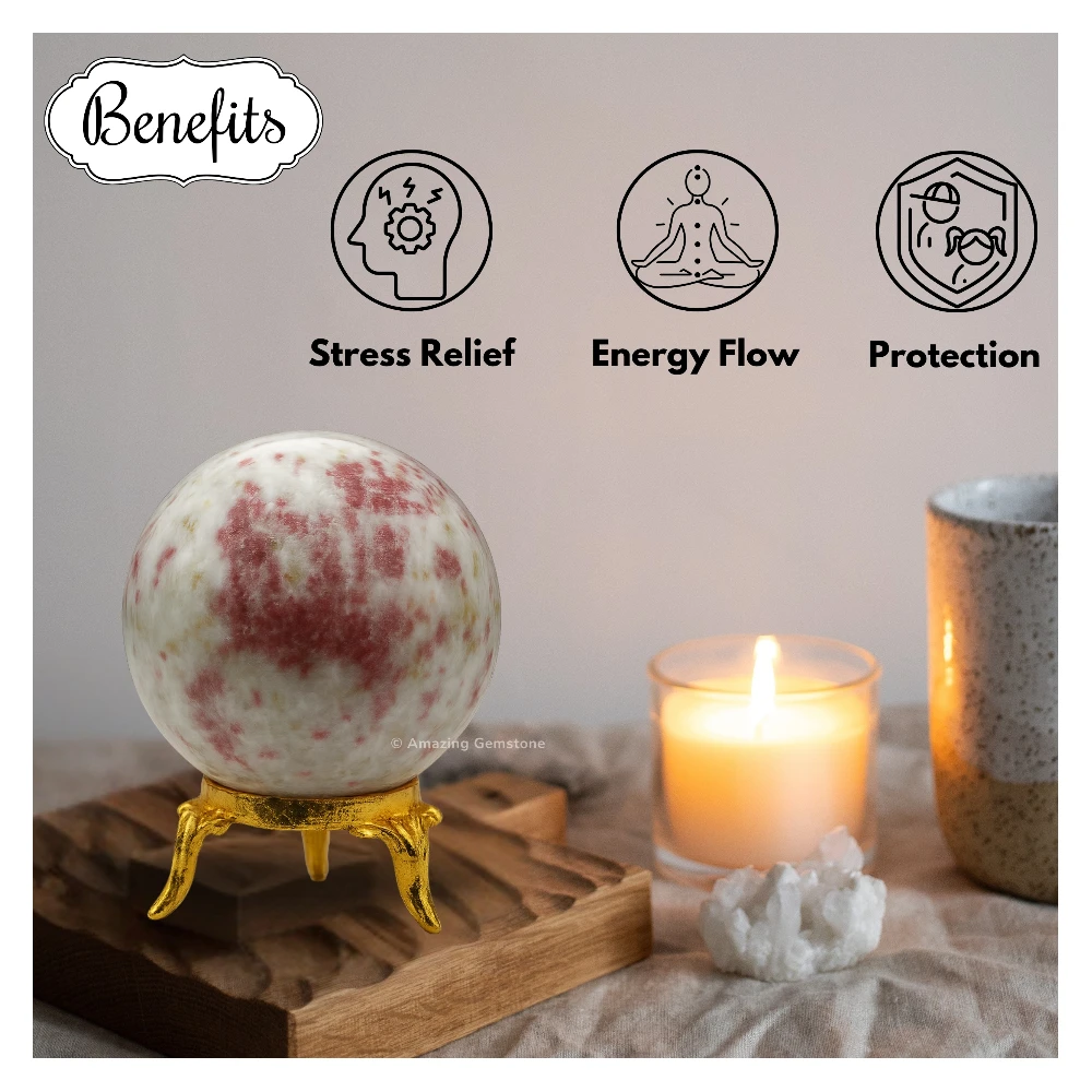 Cinnabarite Sphere (2 Inch)
