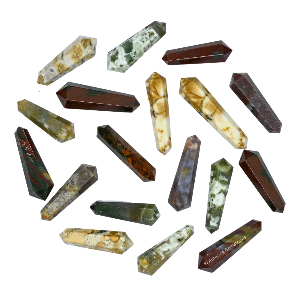 Fancy Jasper Pencil Points (Double Terminated)