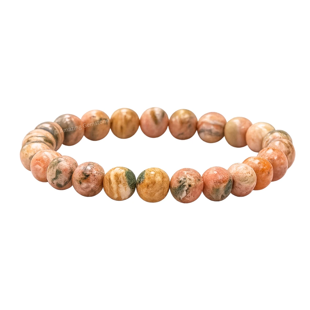Rhodochrosite Bracelet (Strechable)