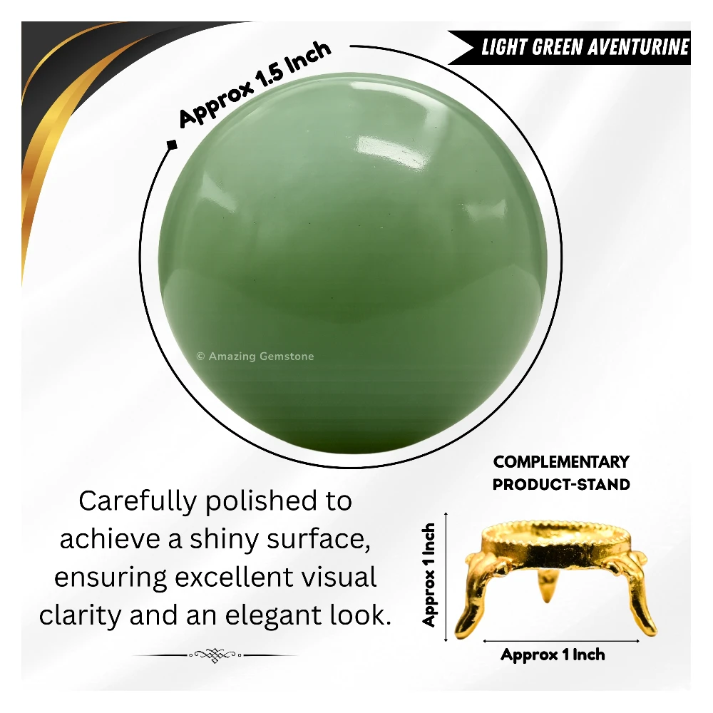 Green Aventurine Sphere(1.5 Inch)
