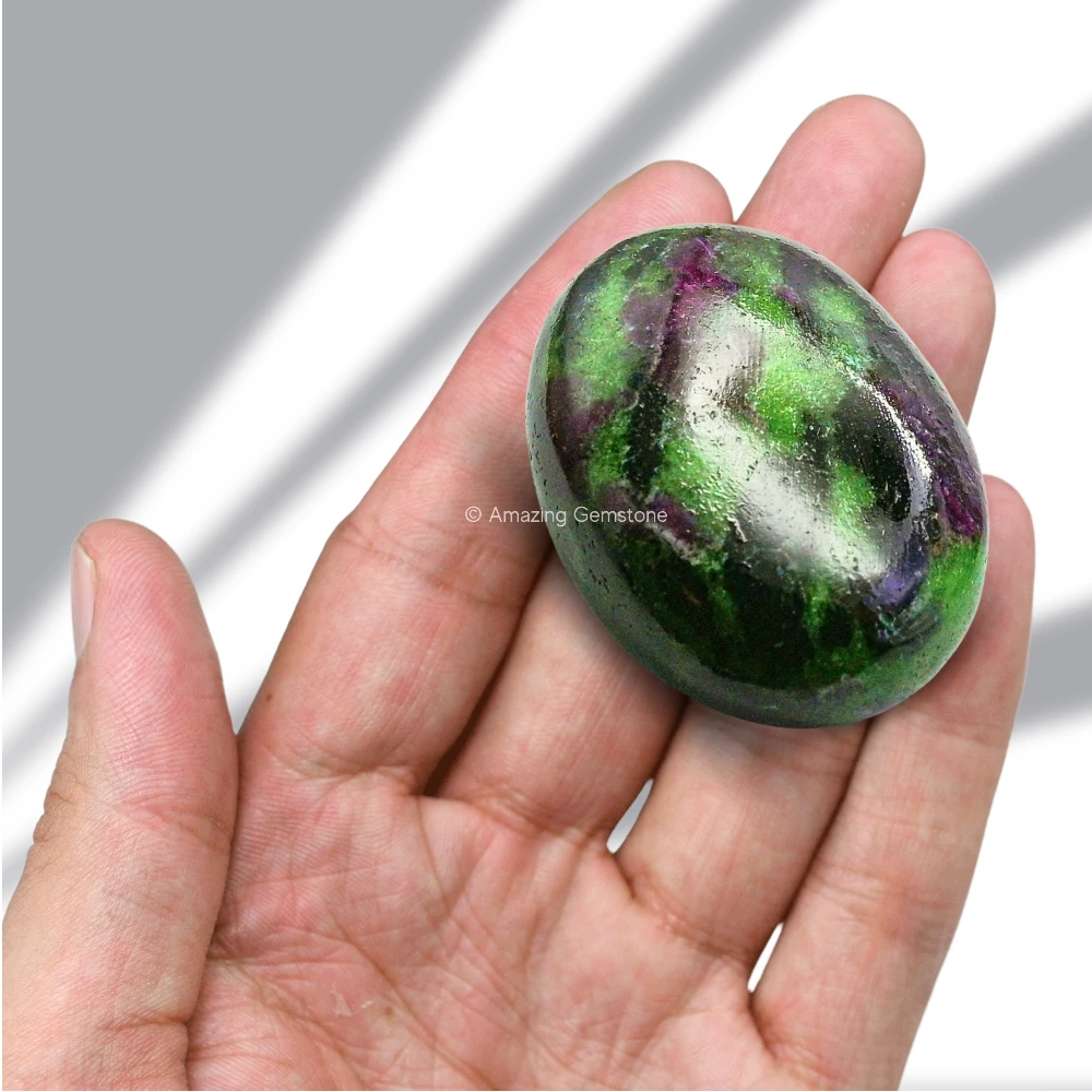 Ruby Zoisite Palm Stone
