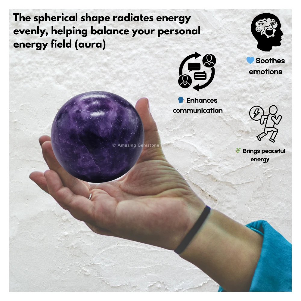 Lepidolite  Sphere (2 Inch)