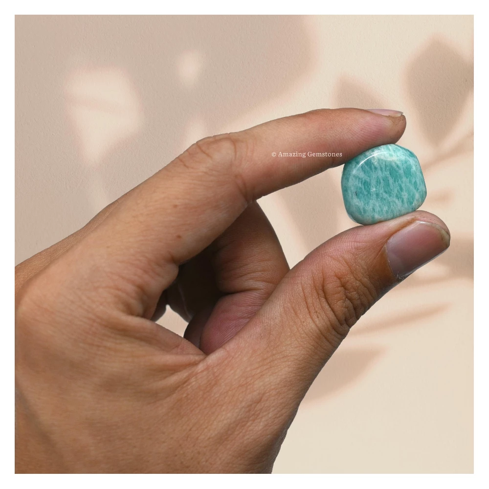 Tumbled Amazonite Crystals Stones (1 oz)