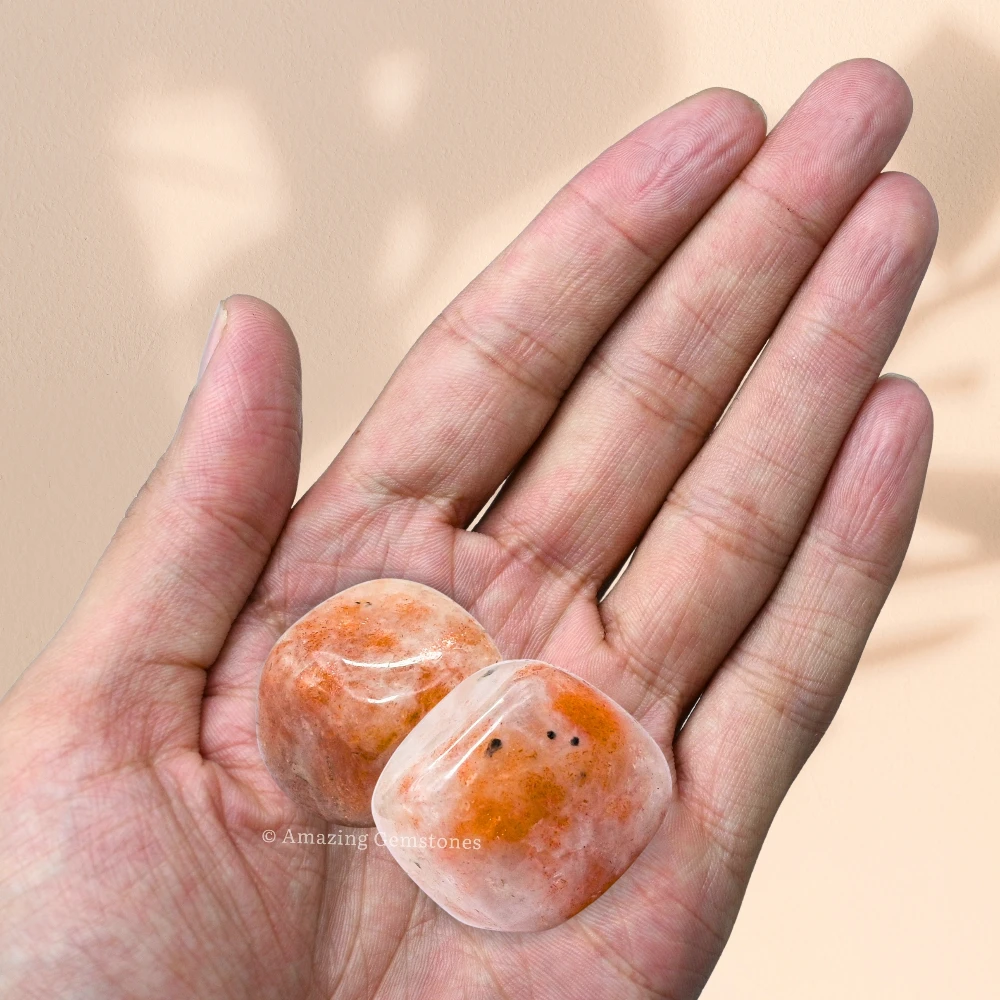 Tumbled Sunstone Crystals Stones (1000+ Carats)