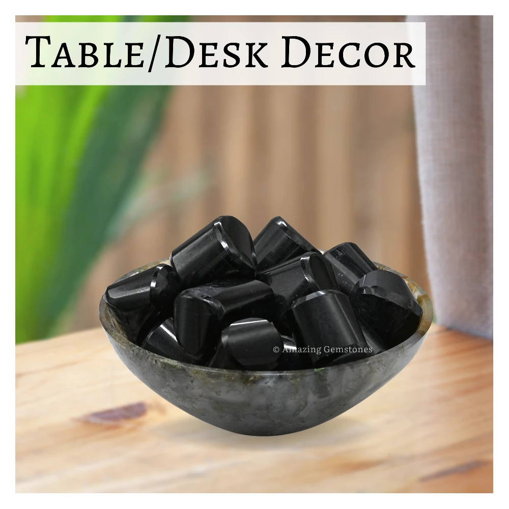 Tumbled Black Tourmaline Natural Stone Crystals (1000+ Carats)