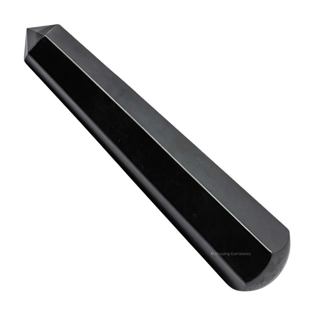 Shungite Wand (Faceted)