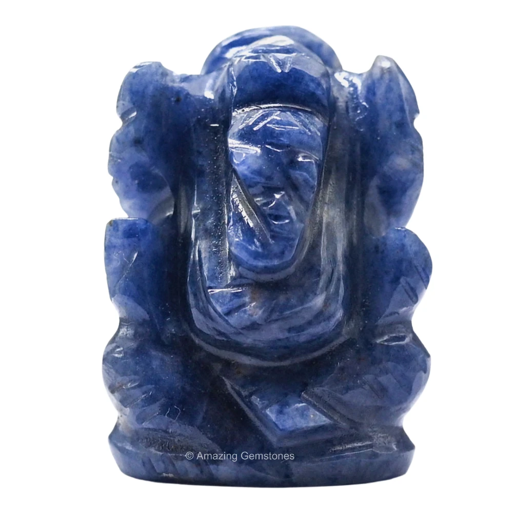Sodalite Ganesha Crystal Idol