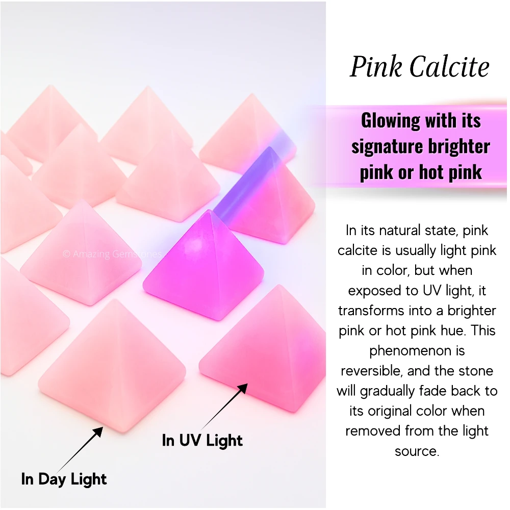 Pink Calcite Pyramid (1.5 Inch)