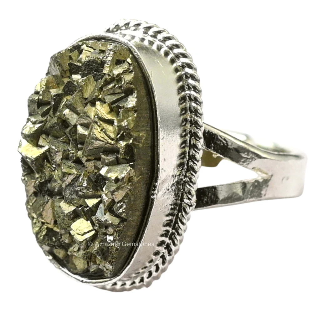Pyrite Cluster Ring
