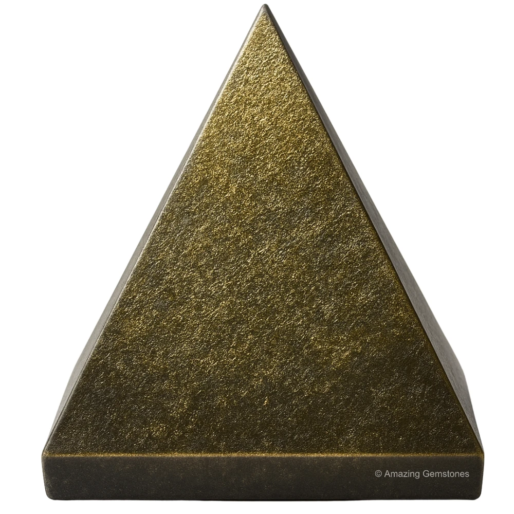 Gold Sheen Obsidian Pyramid