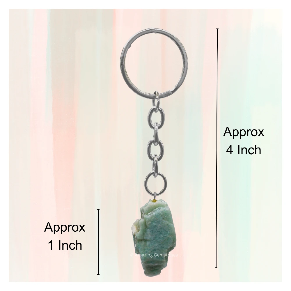 Amazonite Keychain Keys Holder (Raw)