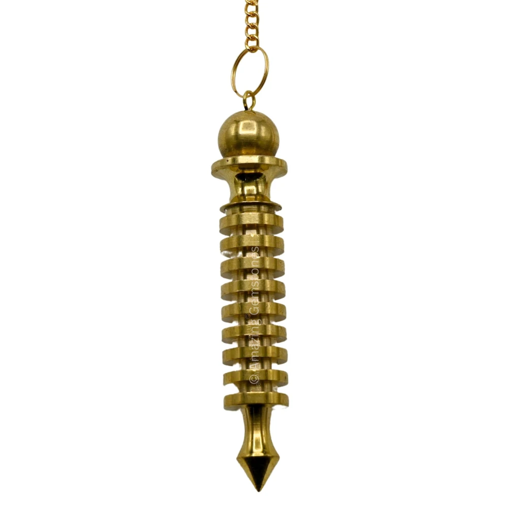 Copper Metal Pendulum - Gold 9 ISIS Ring Plate (MP03)