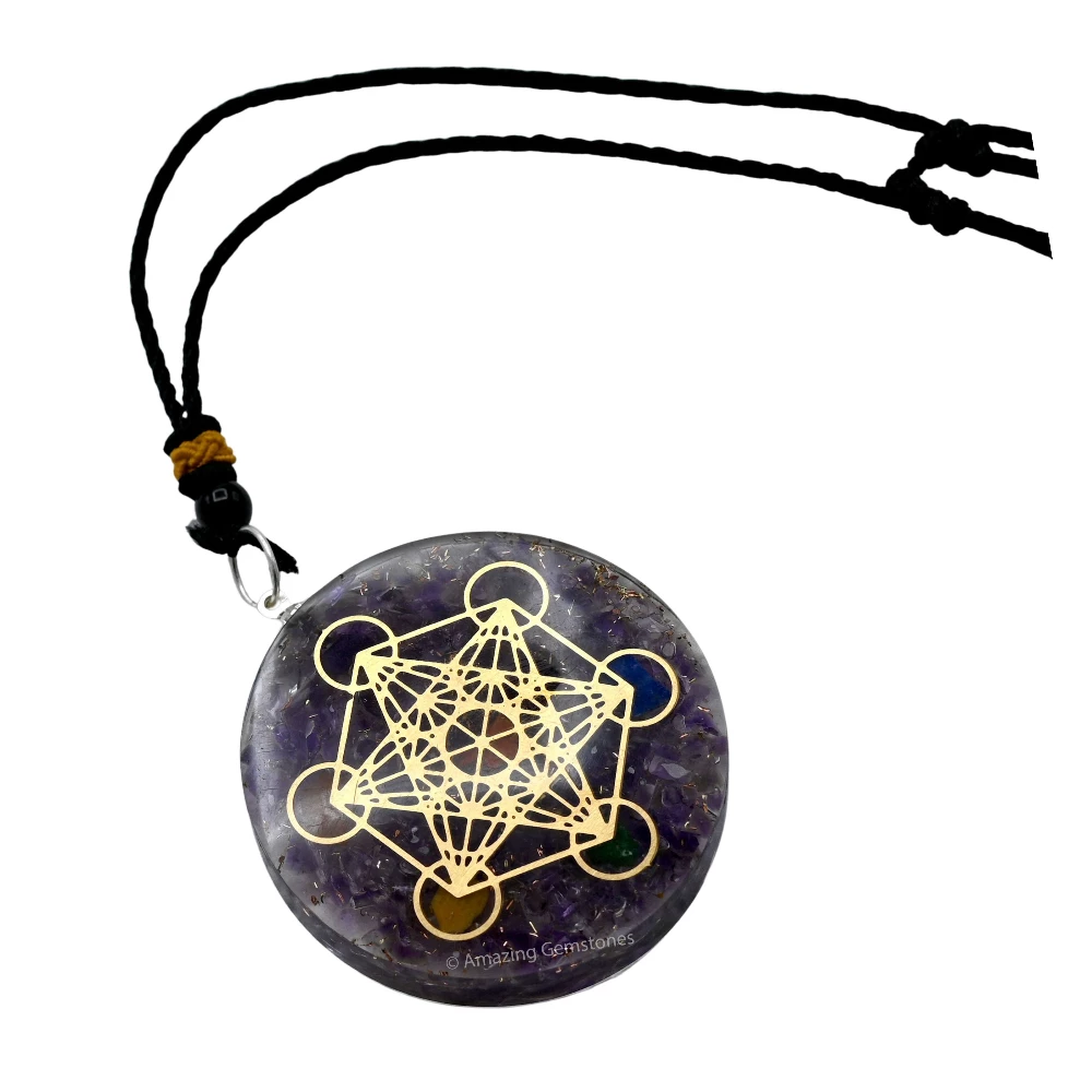 Amethyst Orgone Necklace - Metatron