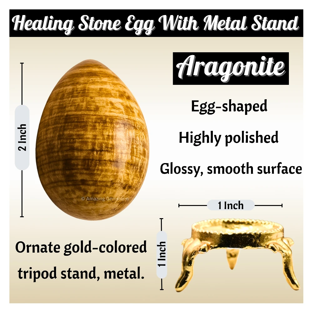 Aragonite Crystal Egg Stone