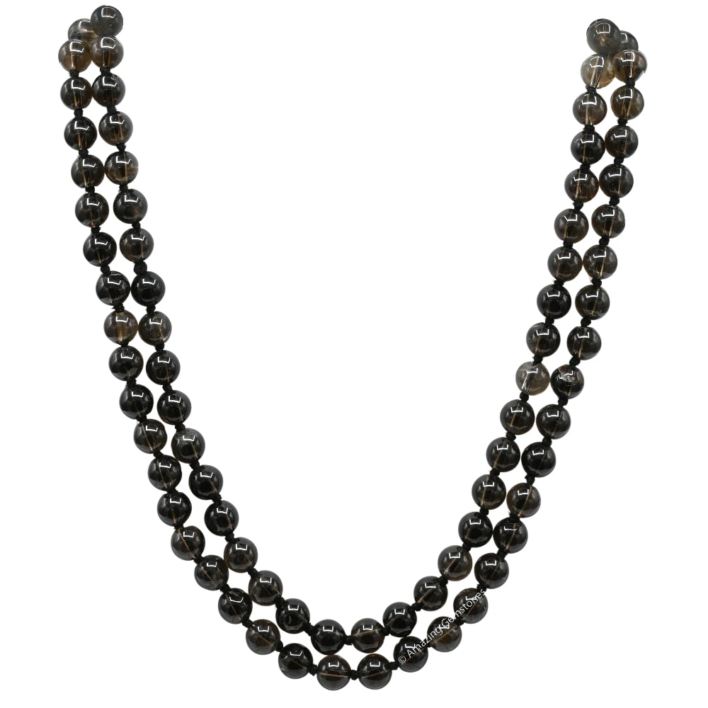 Smoky Quartz Mala (Without Knot)