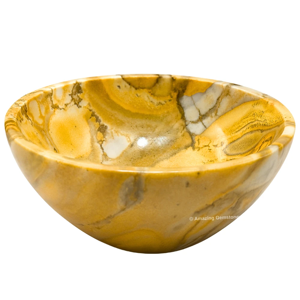 Conglomerate Jasper Crystal Bowl - 2 Inch