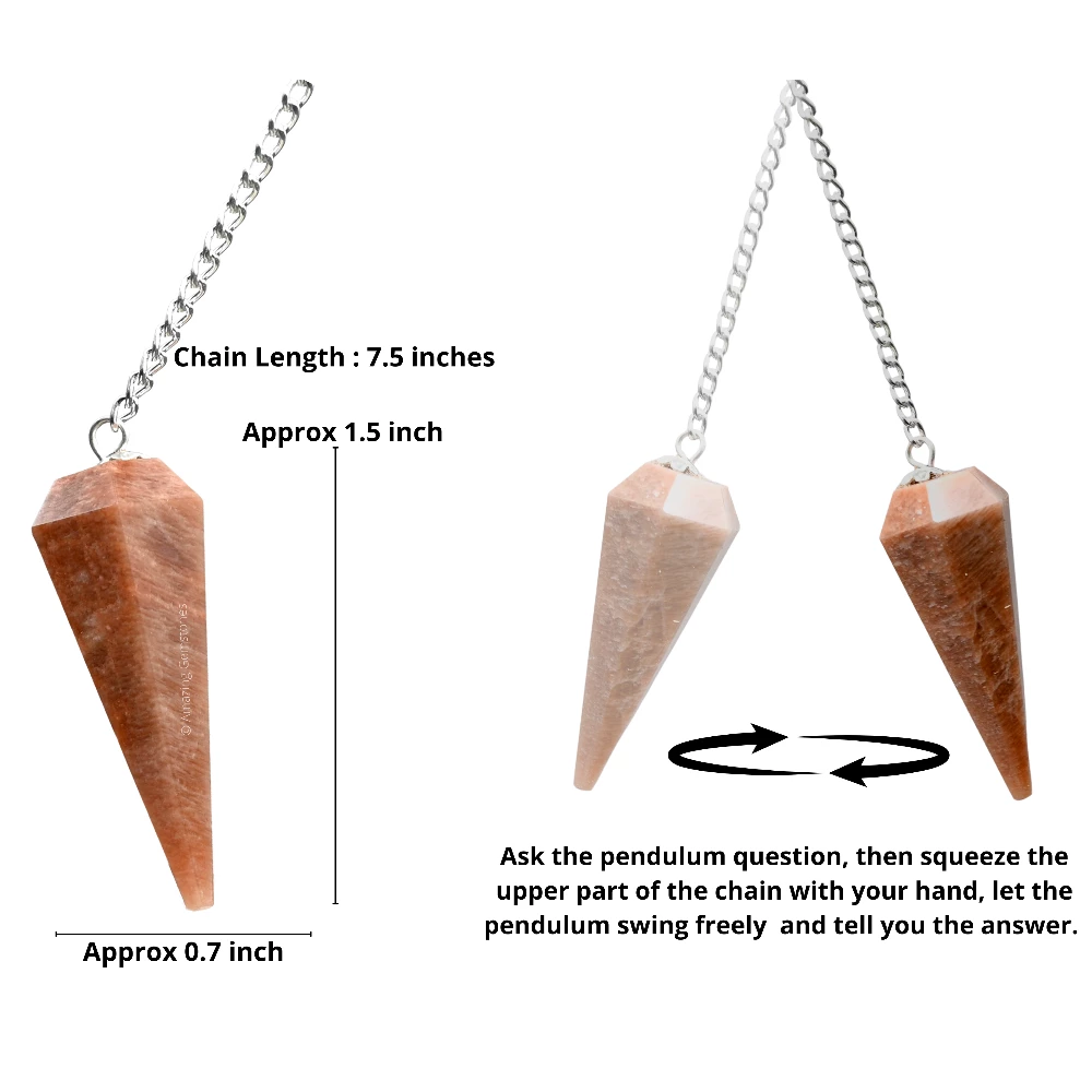Peach Moonstone Pendulum