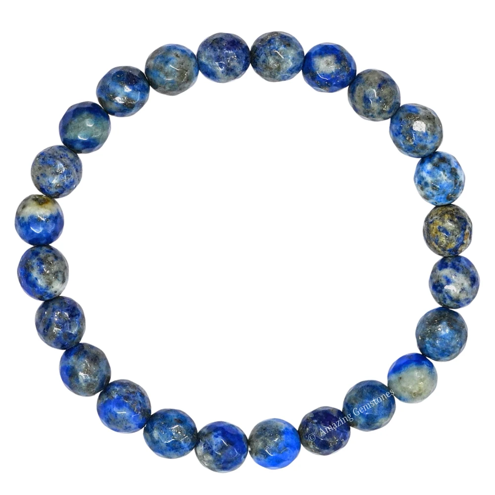 Lapis Lazuli Bracelet (Faceted-Stretchable)