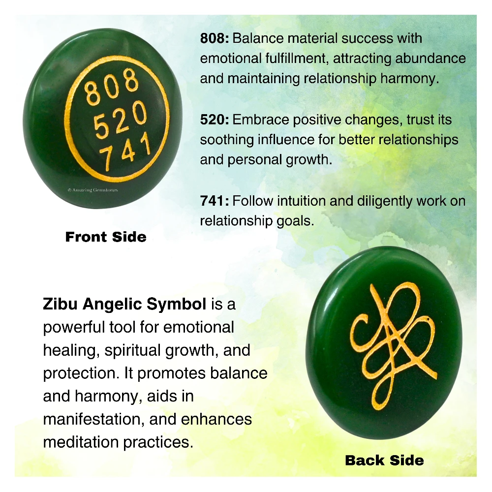 Green Aventurine Zibu Stone (Round)