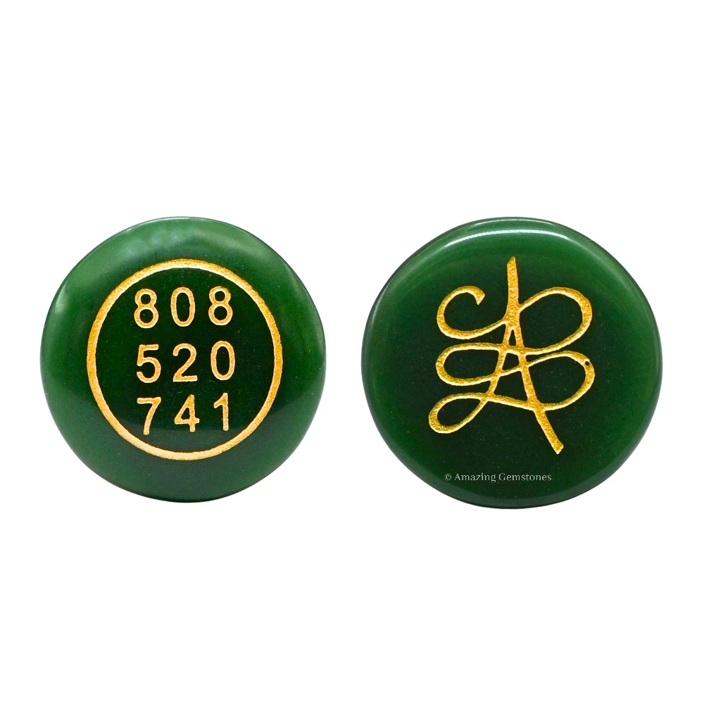 Green Aventurine Zibu Stone (Round)