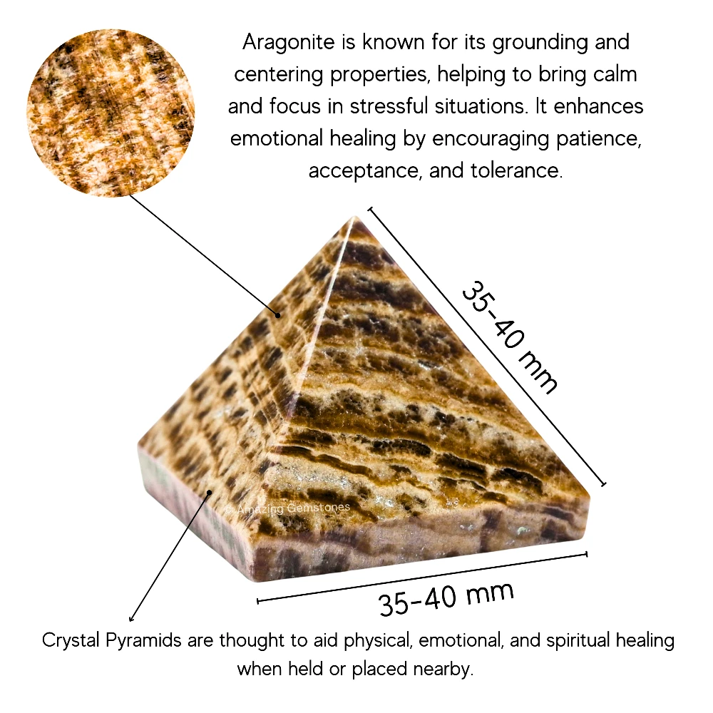 Aragonite Pyramid (1.5 Inch)