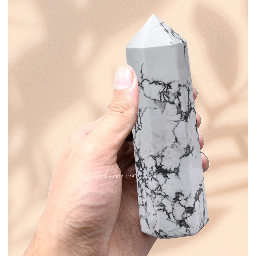 Howlite Tower (5.5" to 6" Inch)