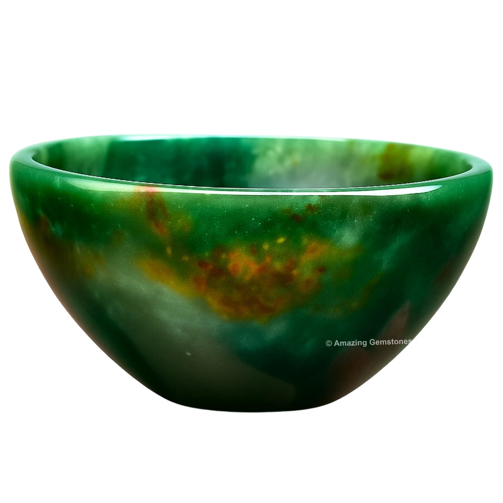Bloodstone Crystal Bowl - 2 Inch
