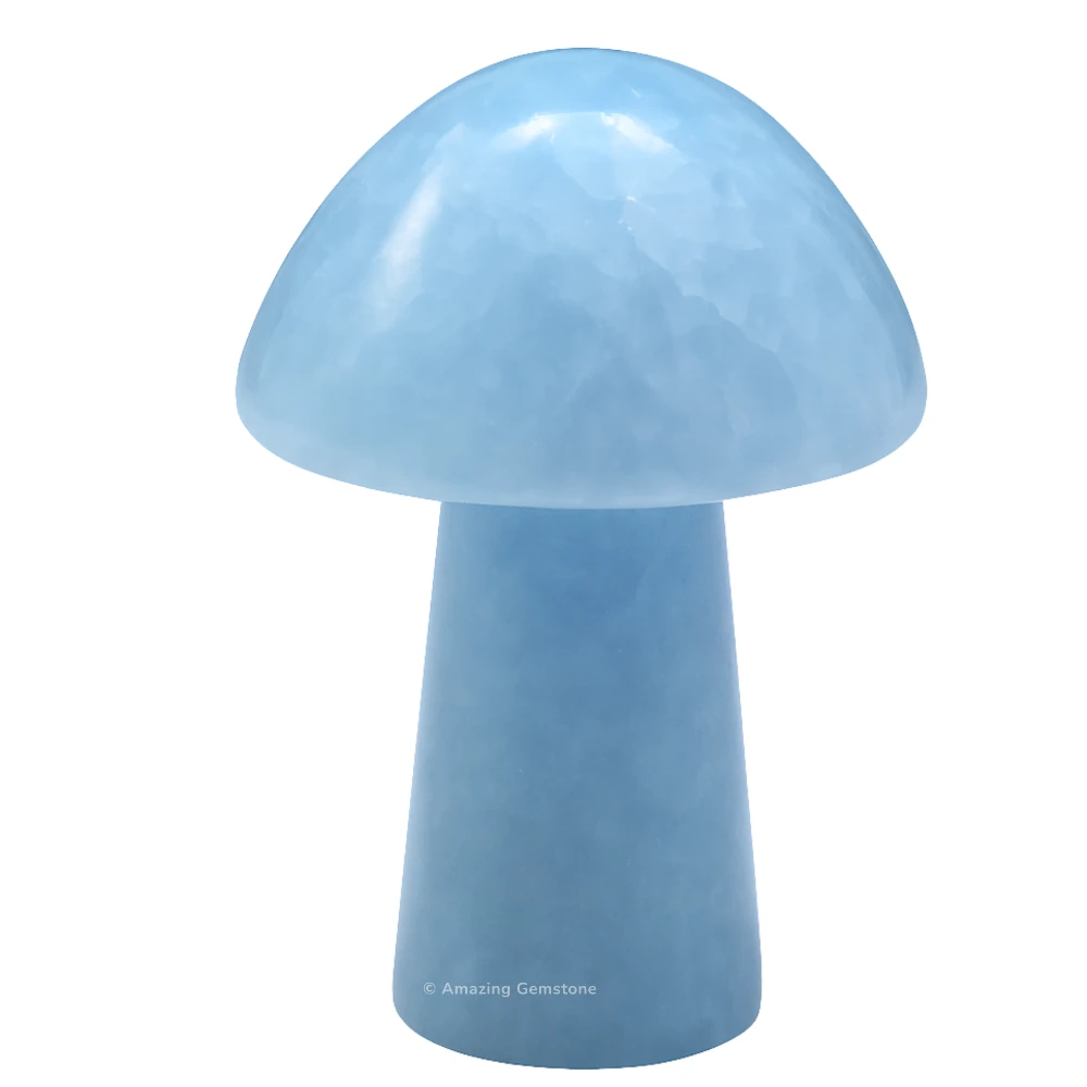 Blue Calcite Crystal Mushroom