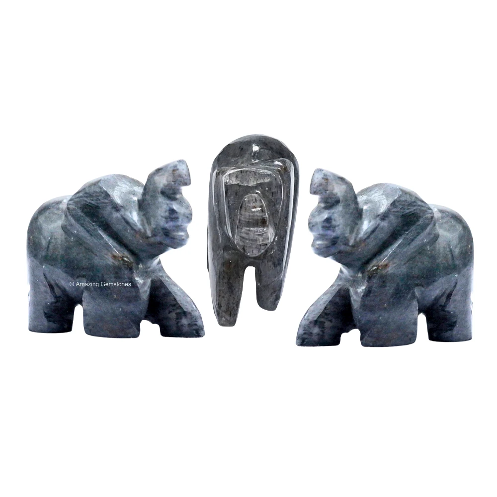 Blue Aventurine Mini Elephant Crystal Figurine