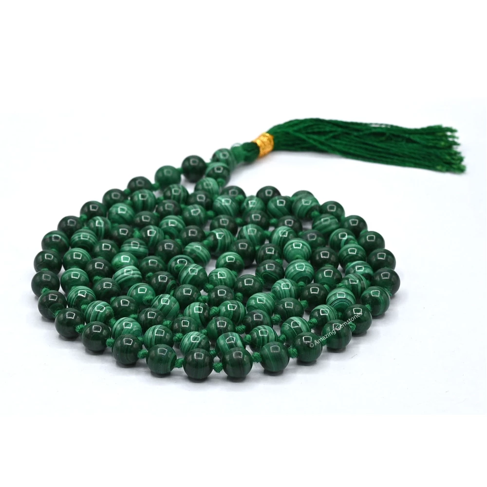 Malachite Mala (Hand Knotted)